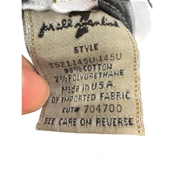 7 For All Mankind Mens Straight Button Fly Jeans Size 38 Black Stretch Denim USA - Picture 4 of 7